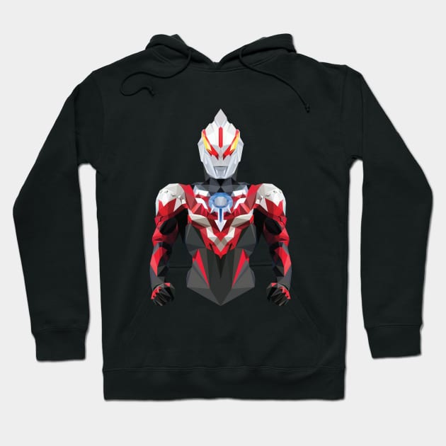Ultraman Orb Thunder Breastar (Low Poly Style) Hoodie by The Toku Verse